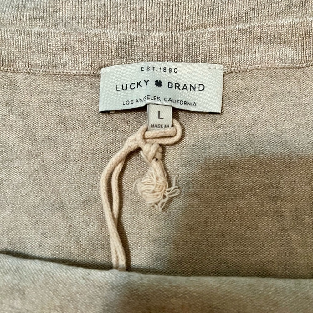 Lucky Brand Beige Knit Top - Picture 2 of 2